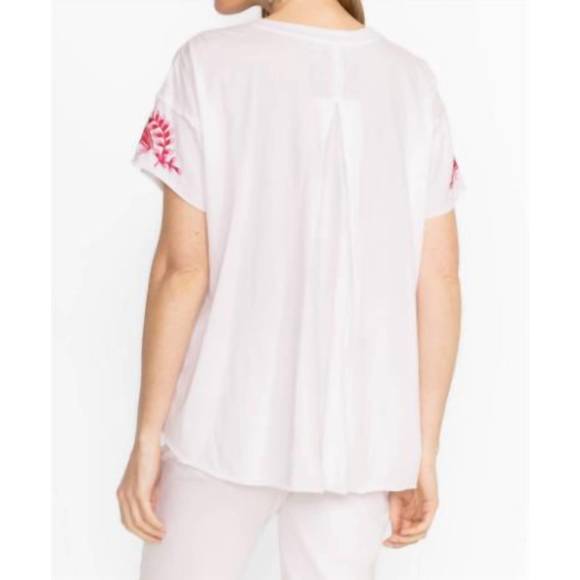 NEW JOHNNY WAS cassia raw detail swing tee in white - Picture 4 of 5